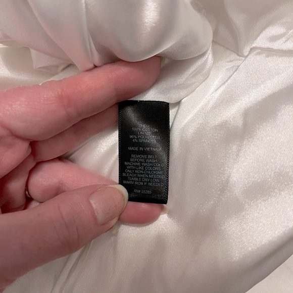 Express, strapless dress, white, size 2. - Picture 5 of 8